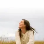 happy and confident woman
