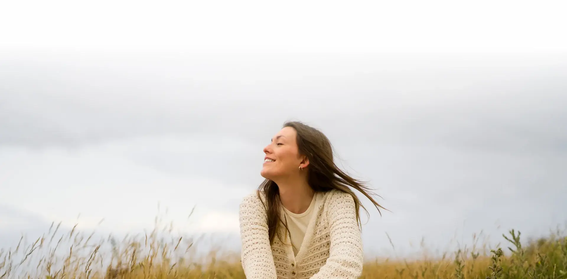 happy and confident woman