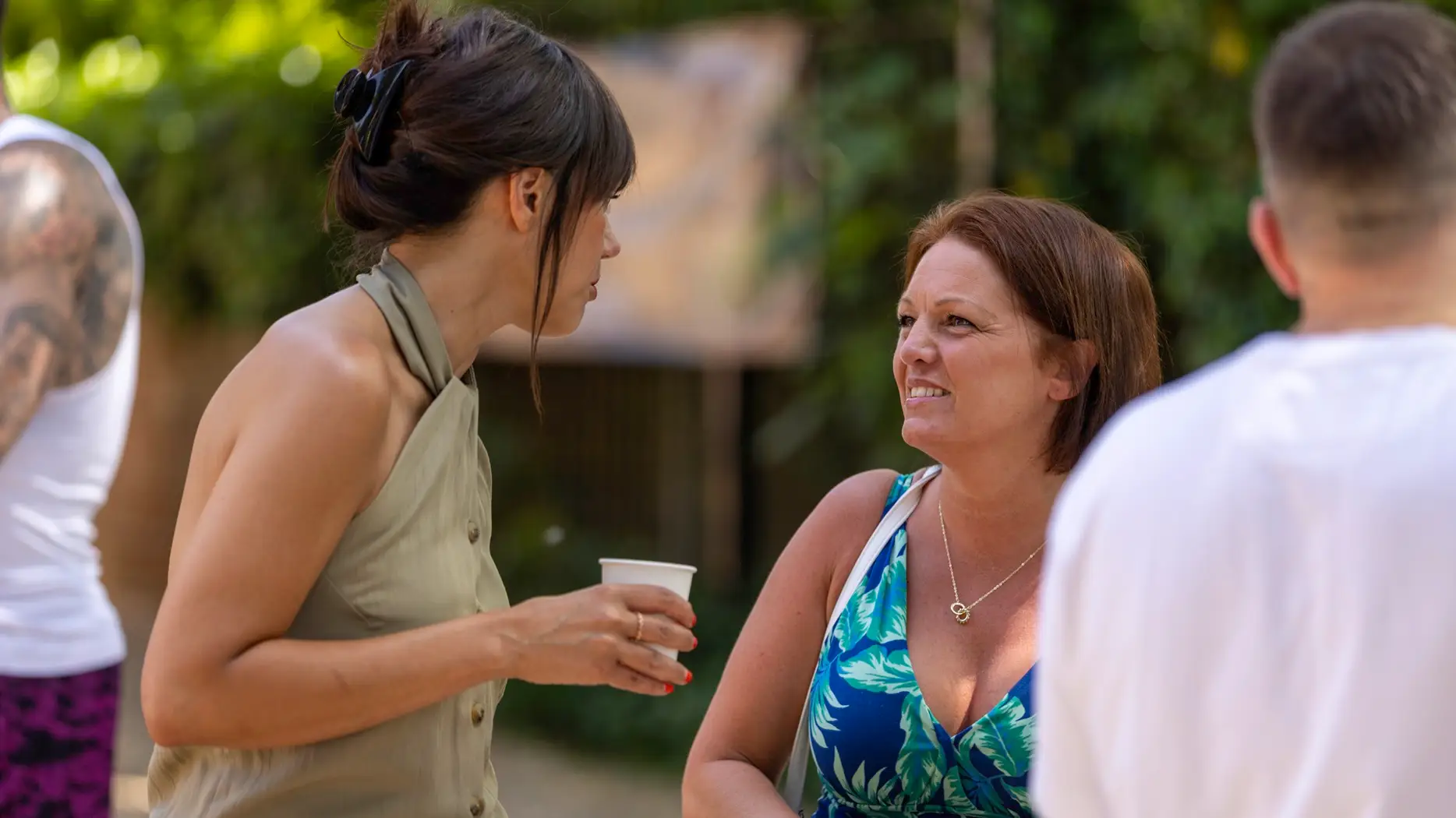Drug Rehab 3 2 women talking at a recovery event