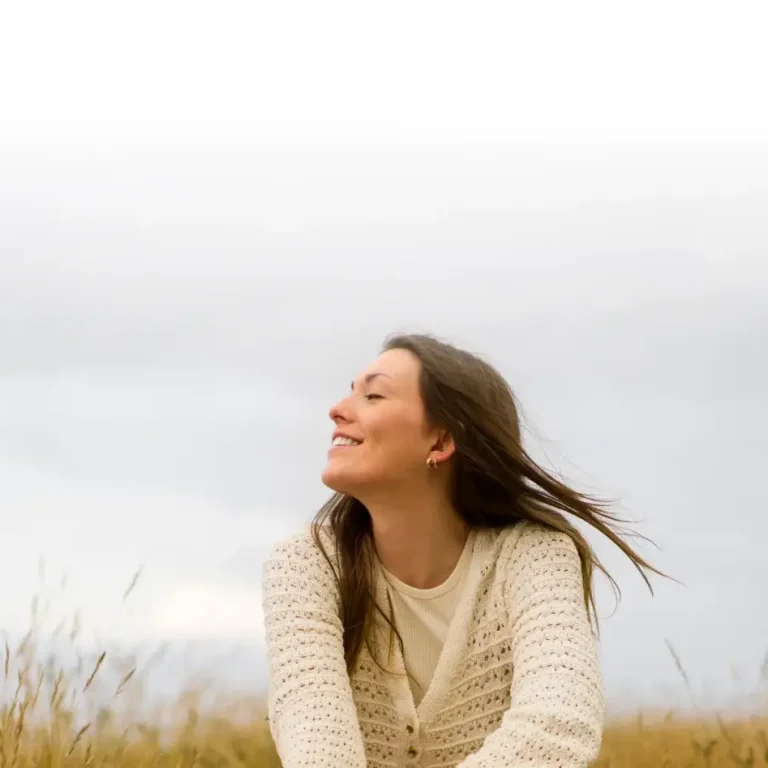 happy and confident woman